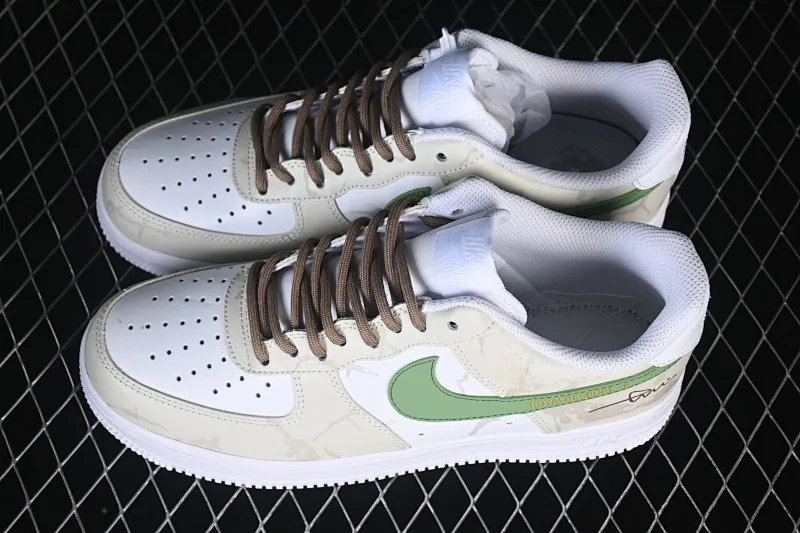 All categories Nk Air Force 1 Air Force series Nk Air Force 1 Low Air Force low-top Nike Air Force 1'07 Low brown-green prologue Air Force 1 low-top casual sneakers ZH0316-130
